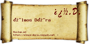 Álmos Dóra névjegykártya